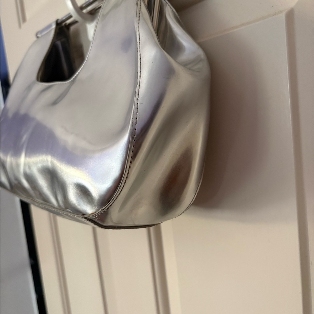 Sondra Roberts Metallic Silver Two Way Bag - Picture 4 of 14